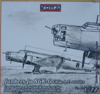 Kora Model C7242 Ju 86K-6 Chile A.F. service - Conv.Set (ITAL) 1/72