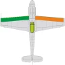 Eduard EX1087 Mask Bf 109G wings leading edge wavy lines 1/48