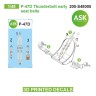 Art Scale 200-S48005 Republic P-47D Thunderbolt early seat belts - 3D-printed decals by ASK 1/48