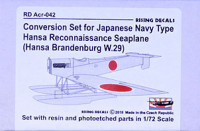 RISING DECALS RISACR042 1/72 Japanese Hansa Seaplane Conversion set