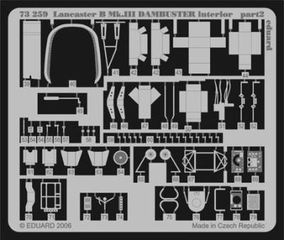 Eduard 73259 1/72 Lancaster B Mk.III Dambuster interior (HAS)