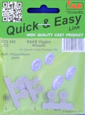 CMK Q72345 SAAB Viggen Wheels (SP.H./TARA) 1/72