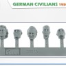 Miniart 38075 German Civilians 1930-40s (w/ resin heads) 1/35