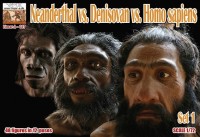 Linear-A LA037 Neanderthal Vs. Denisovan Vs. Homo Sapiens Set 1 1/72