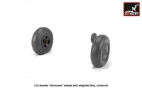 Armory ARAW32403 Hawker Hurricane wheels with weighted tires/tyres 1/32