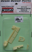 Kora Model DS72145 Dewoitine D 500/501 Interior set (HELL/SMER) 1/72