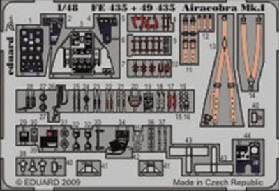 Eduard FE435 Airacobra Mk. I S. A. 1/48 фототравление Zoom Цветное