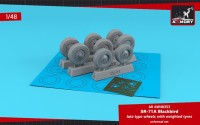 Armory ARAW48353 Back in stock! Lockheed SR-71 Blackbird late type wheels with weighted tyres 1/48
