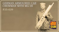 Copper State Models F35-039 Фигура, Экипаж немецкого бронеавтомобиля с MG 08 1/35