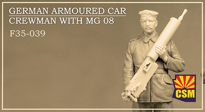 Copper State Models F35-039 Фигура, Экипаж немецкого бронеавтомобиля с MG 08 1/35