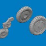 Eduard 672405 BRASSIN Bf 109G-6 wheels (TAM) 1/72