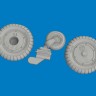 Eduard 672405 BRASSIN Bf 109G-6 wheels (TAM) 1/72