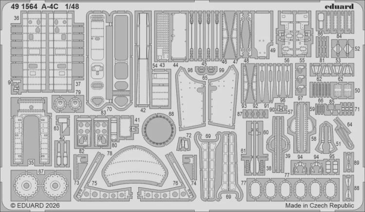 Eduard 491564 SET A-4C (HOBBYB) 1/48