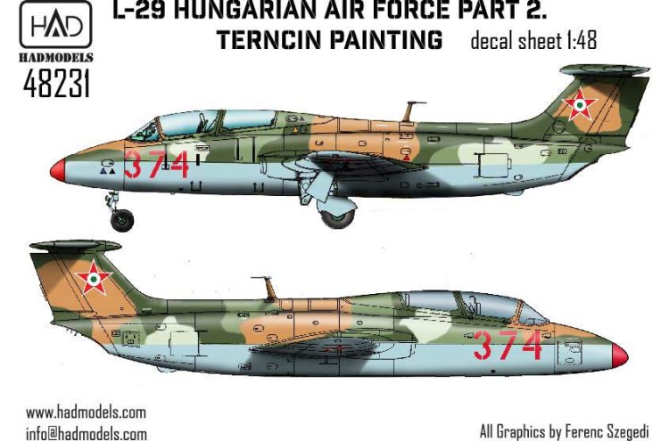 HAD 48231 Decal L-29 Hungarian Air Force Part 2 1/48