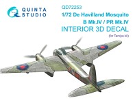 Quinta studio QD72253 DH Mosquito B Mk.IV/PR Mk.IV (Tamiya) 1/72