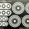 REJI MODEL DECRJ1010 1/24 Wheels wire - Alpina 15'' (Photoetched parts)