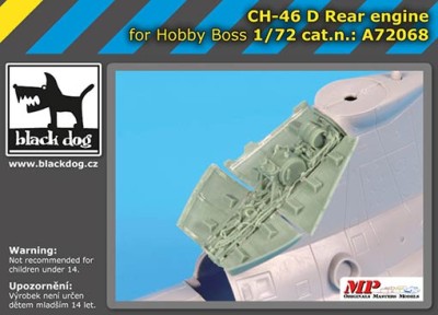 BlackDog A72068 CH-46D rear engine (HOBBYB) 1/72