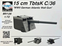 Planet Models MV126 15cm TbtsK C/36 German WWII Atlantic Wall Gun 1/72
