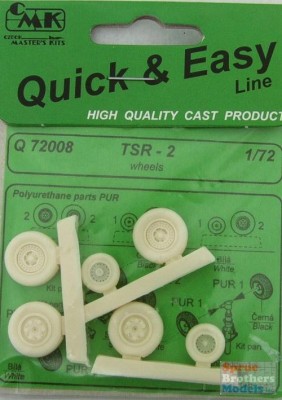 CMK Q72008 TSR-2-wheels for AIR 1/72