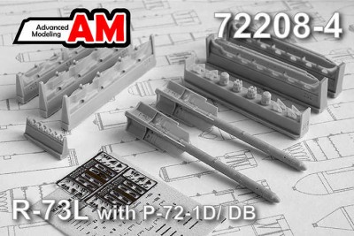 Advanced Modeling AMC 72208-4 Авиационная управляемая ракета Р-73Л с пусковой П-72 1/72