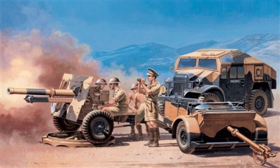Italeri 07027 Пушка Morris Quad Tractor / 25 PDR.Gun 1/72
