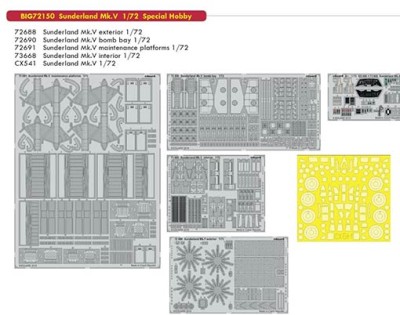 Eduard BIG72150 1/72 Sunderland Mk.V (SP.HOB.)