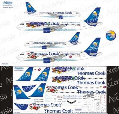Ascensio 320-008 Airbus A320-200 (Thmmas Cook (новогодняя)) 1/144
