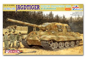 Dragon 6493 Jagdtiger Porsche Type w/Zimmerit Coating