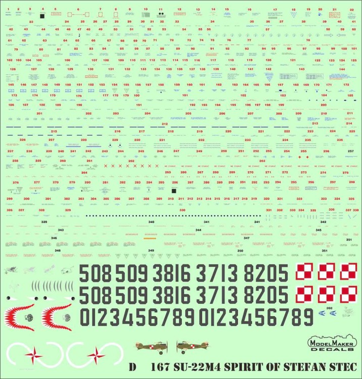 Model Maker Decals D72167 Sukhoi Su-22M4 Spirit of Stefan Stec 1/72