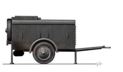CMK 8038 German WW II large air compresor 34 1/48