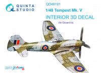 Quinta studio QD48191 Tempest Mk.V (Eduard) 3D Декаль интерьера кабины 1/48