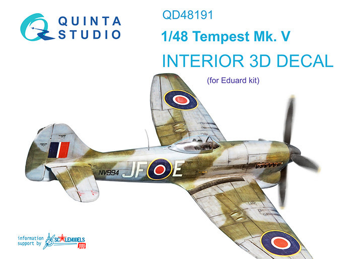 Quinta studio QD48191 Tempest Mk.V (Eduard) 1/48