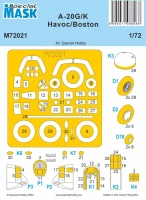 Special Hobby SM72021 Mask for A-20G/K Havoc/Boston (SP.HOBBY) 1/72
