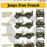 Hm Decals HMDT72044 1/72 Decals J.Willys MB/Ford GPW Free French