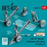 Reskit U48210 F/A-18 'Hornet' landing gears w/ wheels (KIN) 1/48