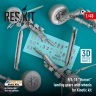Reskit U48210 F/A-18 'Hornet' landing gears w/ wheels (KIN) 1/48