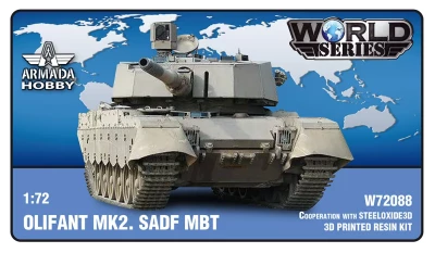 Armada Hobby W72088 Olifant MK2 SADF MBT (3D printed resin kit) 1/72