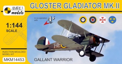 Mark 1 Models MKM-14453 Gloster Gladiator Mk.II (RAF,Portug.,Swed.) 1/144