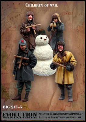 Evolution Miniatures BigSet-5 Children of war 1/35