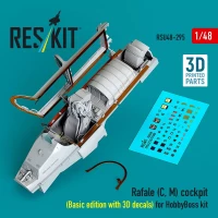 Reskit U48295 Rafale (C, M) cockpit - Basic (HOBBYB) 1/48