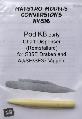 Maestro Models MMCK-4816 1/48 Pod KB early - Chaff Dispenser