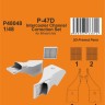 CMK P48048 P-47D Intercooler Channel Correct.Set (MINA) 1/48