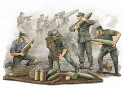 Trumpeter 00426 Немецкие подносчики снарядов для гаубицы 1/35