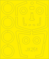 Eduard JX251 Mask 1/32 Mirage 2000 C (KITTYH)