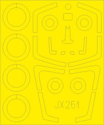 Eduard JX251 Mask 1/32 Mirage 2000 C (KITTYH)