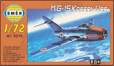 Smer 916 МиГ-15 Война в Корее (3x North Korea camo) 1/72