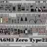 Eduard FE218 A6M3 Zero type 22 (HAS) фототравление Zoom Цветное