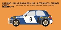 Reji Model 43111 Renault 5 Turbo Rallye Skoda 1981/1982 1/43