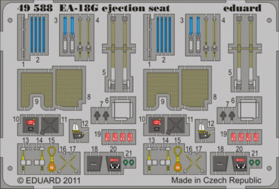 Eduard 49588 EA-18G ejection seat