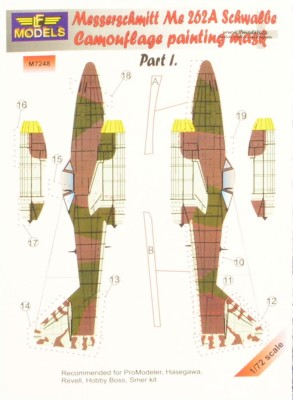 LF Model M7248 Mask Me262A Schwalbe (HAS/HOBBY/REV) Part I. 1/72